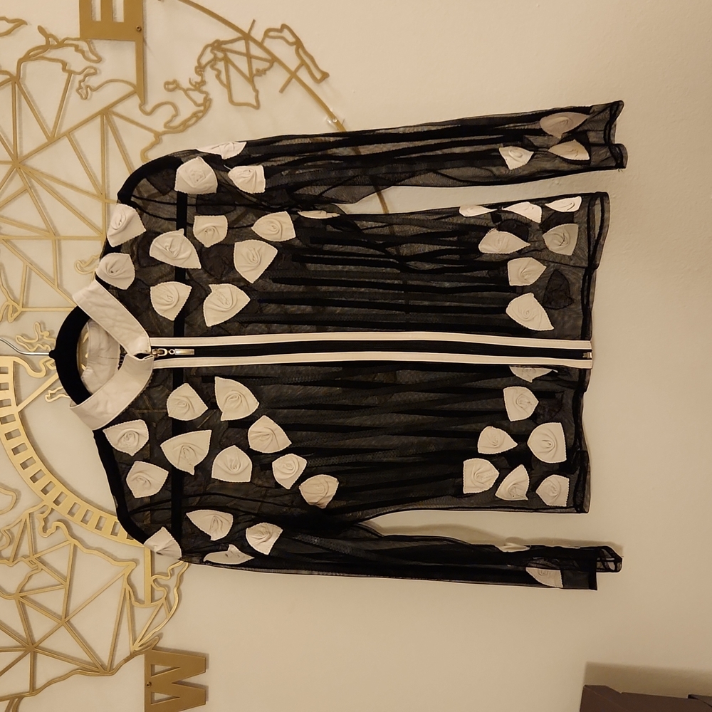 Women's Leather Accent Jacket